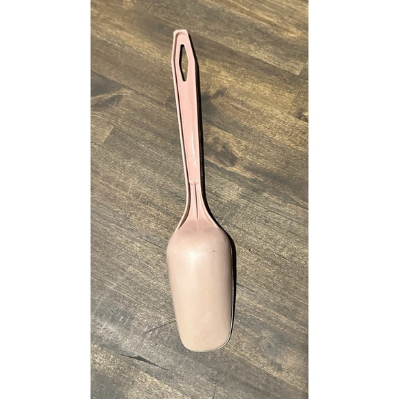 Vintage KING KRAFT Serving Spoon Nylon Plastic Cooking Utensil Mauve Pink 11"MCM - Picture 3 of 6
